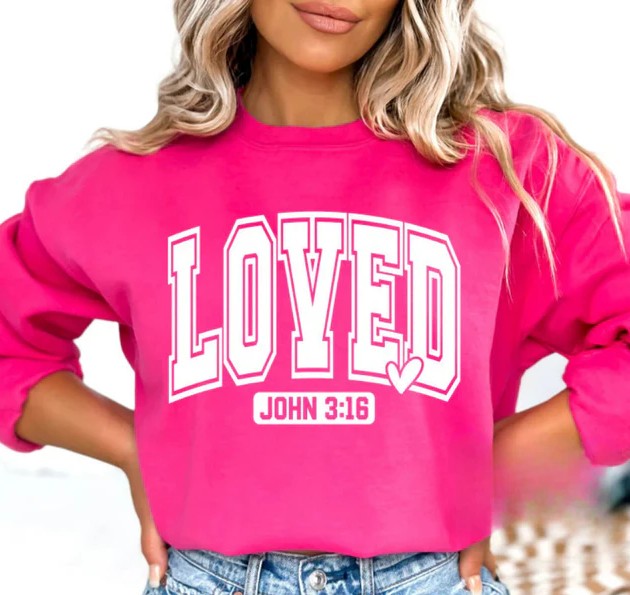 CUSTOM SCREEN PRINT SHIRT - LOVED