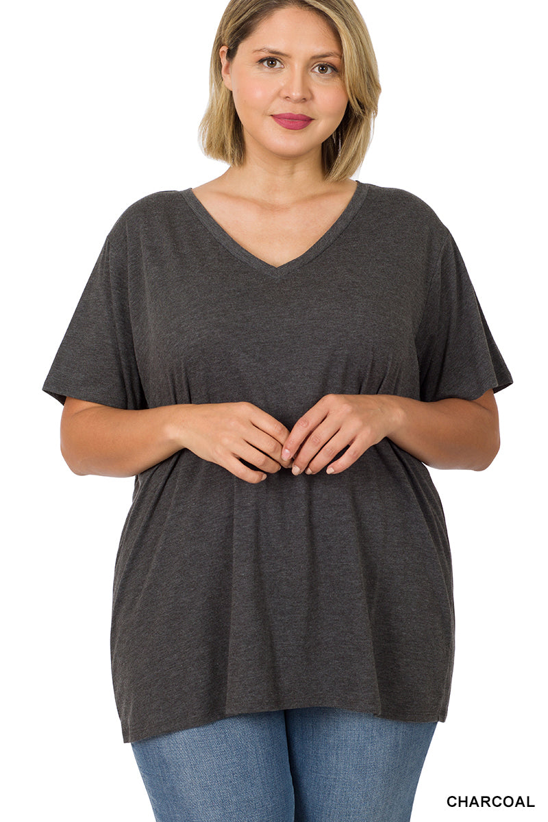 BOYFRIEND V-NECK TEE