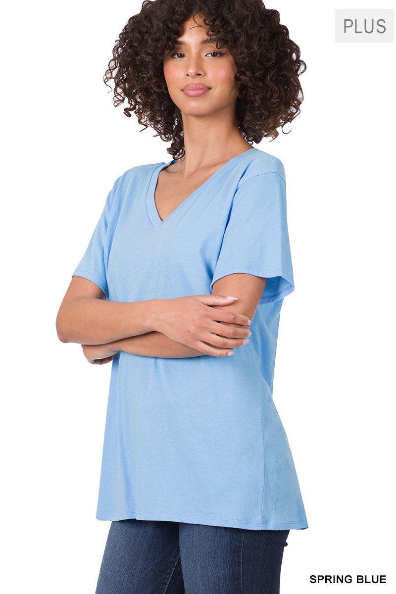 BOYFRIEND V-NECK TEE