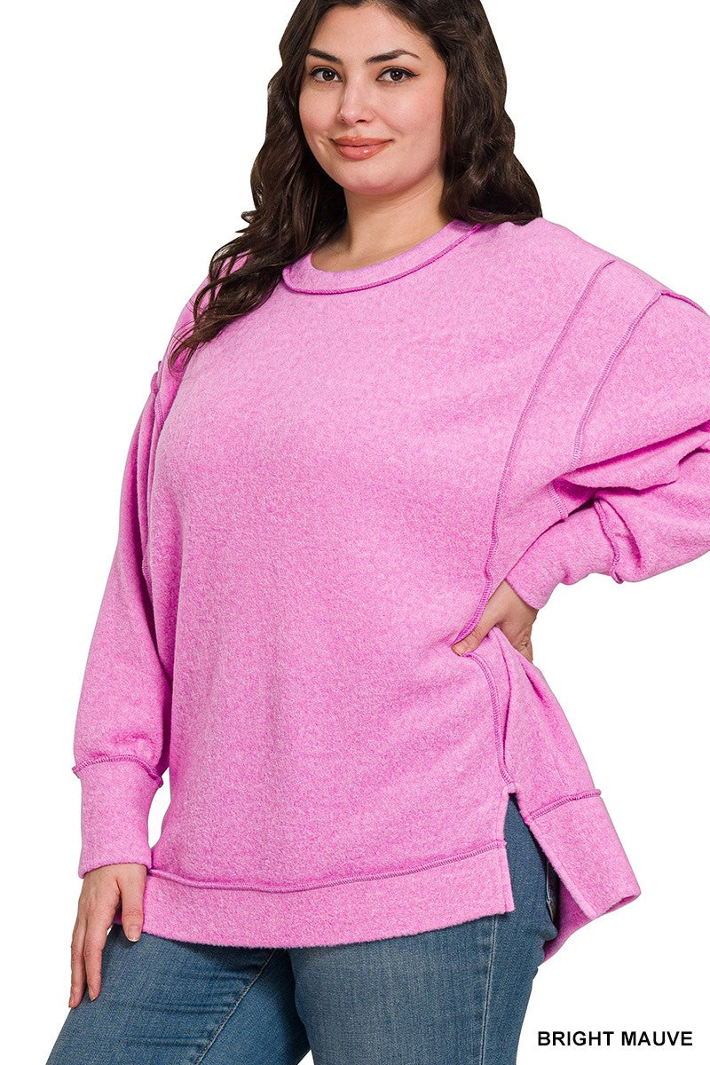 BRUSHED MELANGE HACCI SWEATER