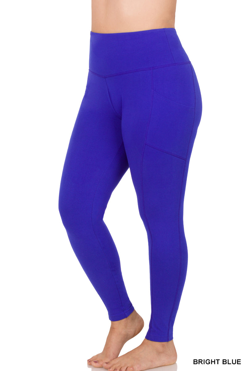 WIDE WAISTBAND POCKET LEGGINGS